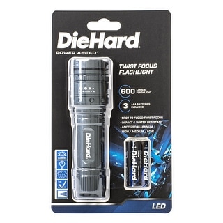 Dorcy DieHard 600 lm Gray LED Flashlight AAA Battery - Bed Bath ...