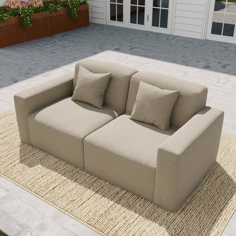 No Assembly Couch Outdoor Patio Modular Sofa