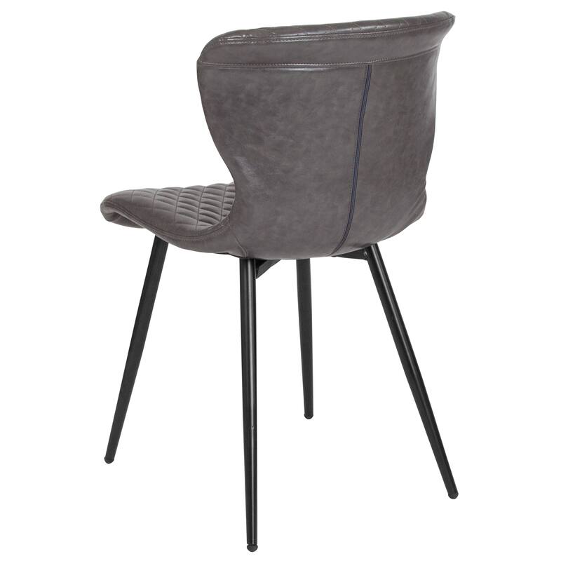 Contemporary Vinyl Upholstered Chair