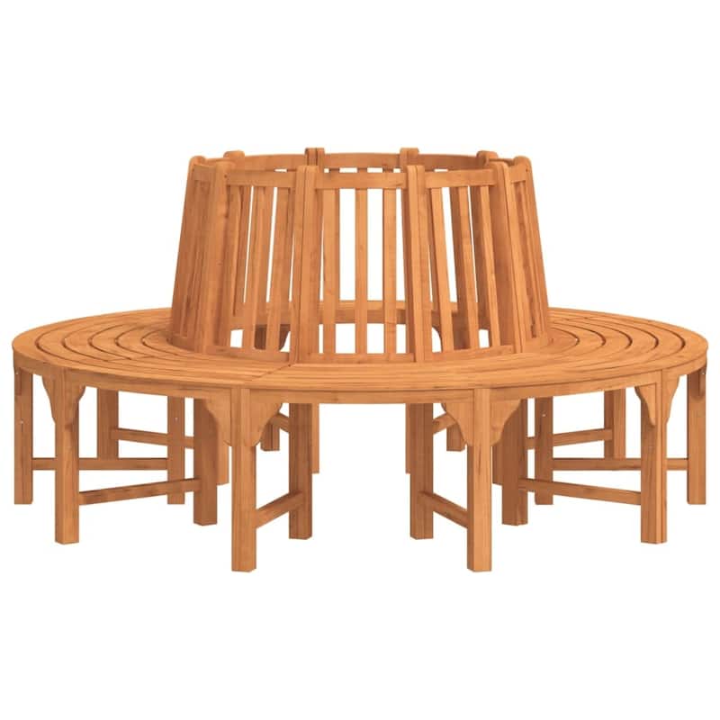 vidaXL Tree Bench Reddish Brown Solid Eucalyptus Wood