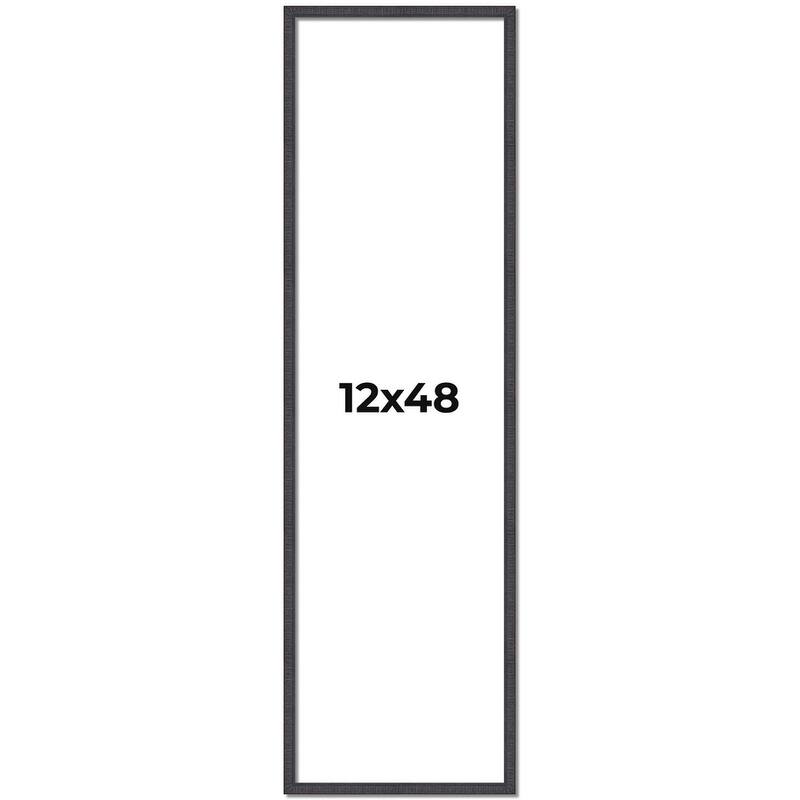 12x48 Frame Brown Picture Frame - Complete Modern Photo Frame Includes