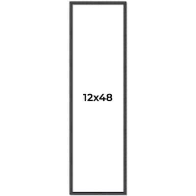 12x48 Frame Brown Picture Frame - Complete Modern Photo Frame Includes