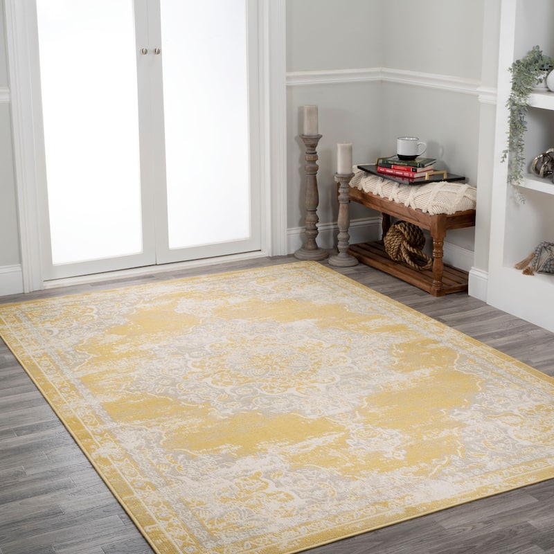 JONATHAN Y Rosalia Ornate Medallion Modern Area Rug