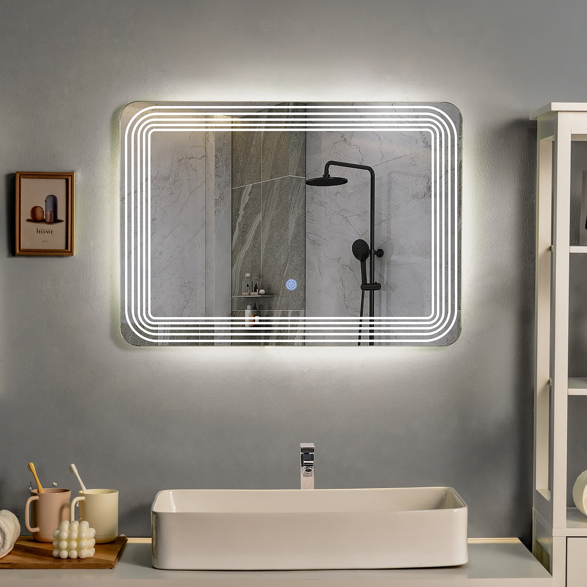 Costway led mirror top
