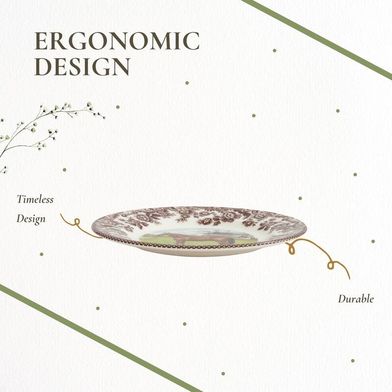 Spode Woodland Horse Motif Salad Plate - 8x8