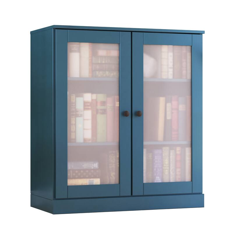 100% Solid Wood 3-shelf Bookcase with Optional Doors by Palace Imports