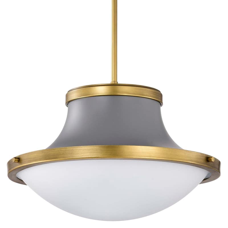 Nuvo Lighting 60/7918 Lafayette 18" Wide Pendant - Matte Gray