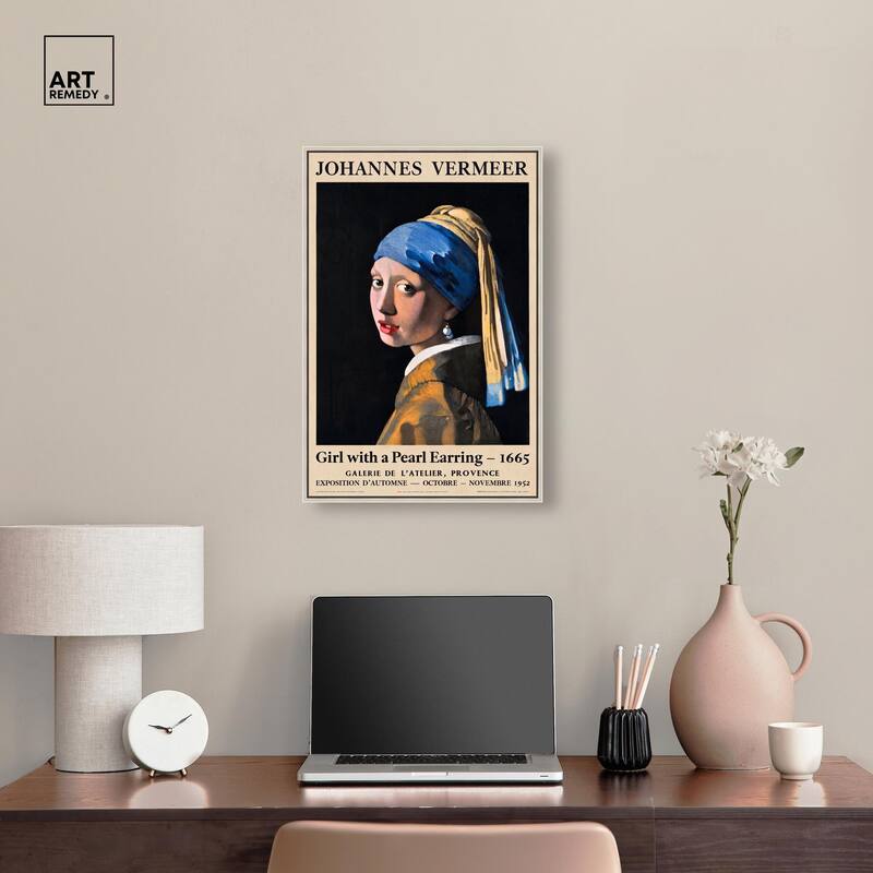 Girl with a Pearl Earring Canvas by Art Remedy