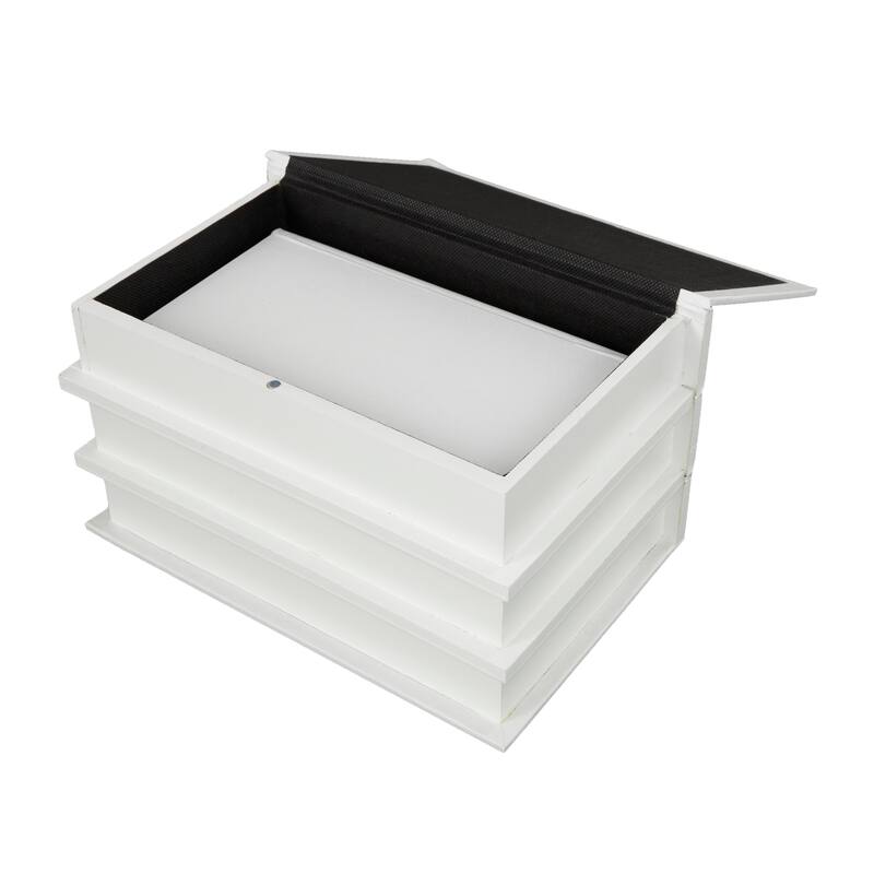 Black or White Canvas Box with White or Gold Explore, Dream, Discover Text (Set of 2)