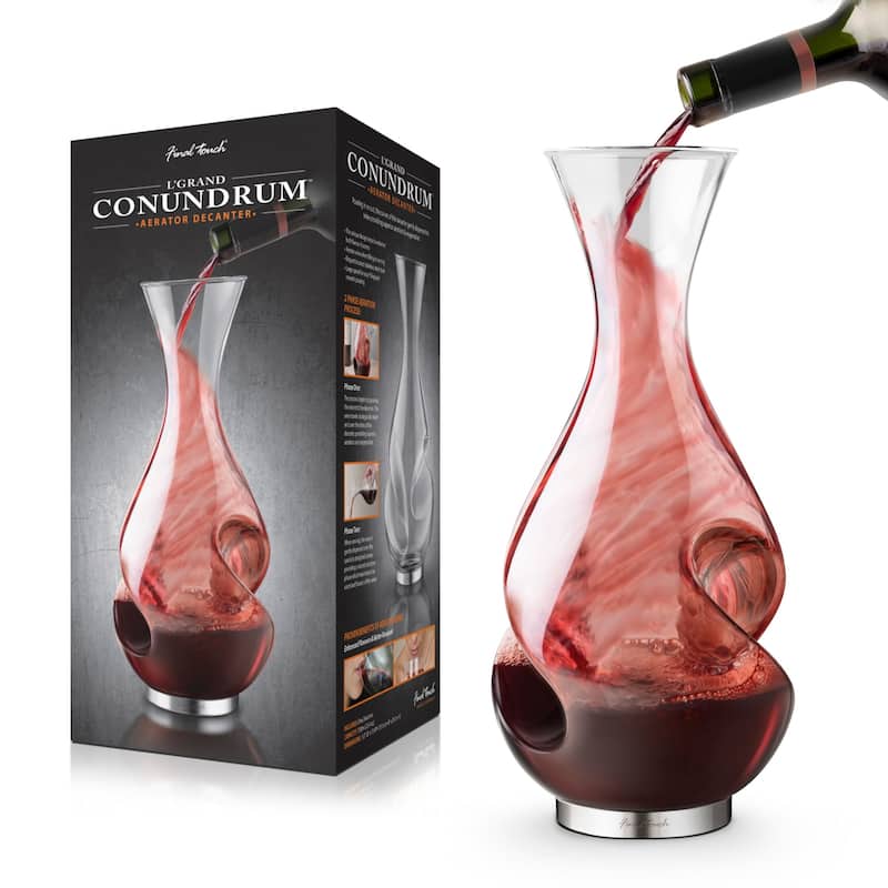 Final Touch Conundrum Aerator Wine Decanter - 25.4 Oz.