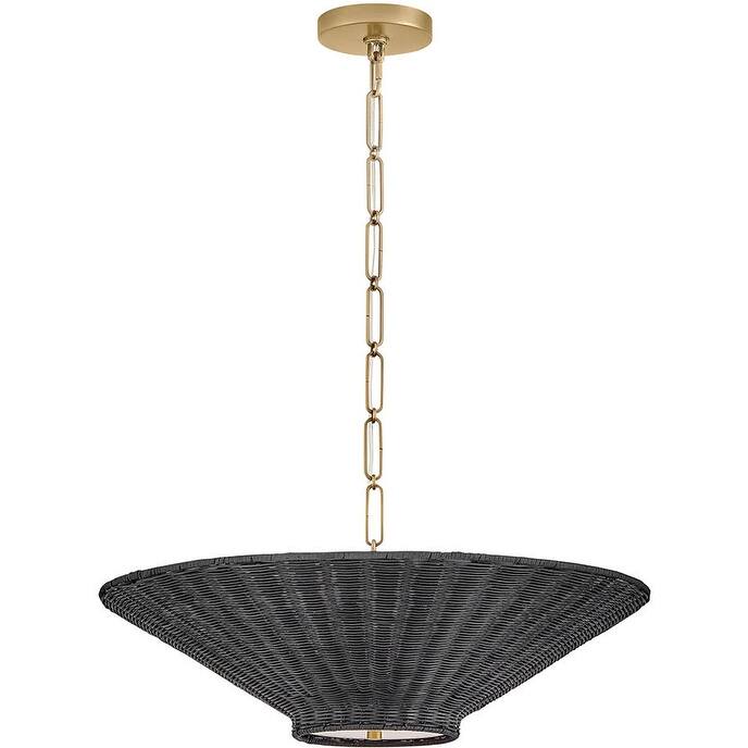Hinkley Lighting 48457 Delia 4 Light 24" Wide LED Pendant with Wicker