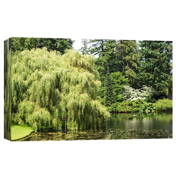 Ptm Images 9 102208 Ptm Canvas Collection 8 X 10 Forest Lake Giclee Trees N A