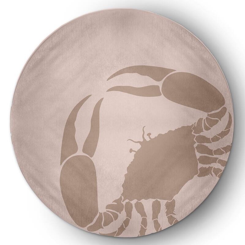 Crab Dip Nautical Chenille Rug