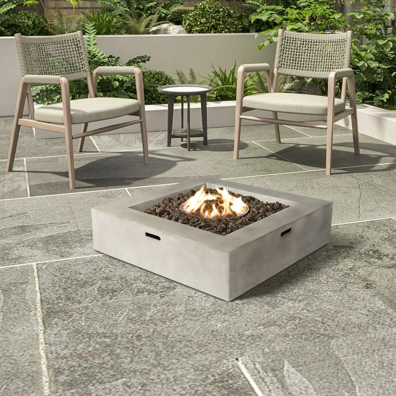 LSI Concrete Propane Fire Pit Table - 34