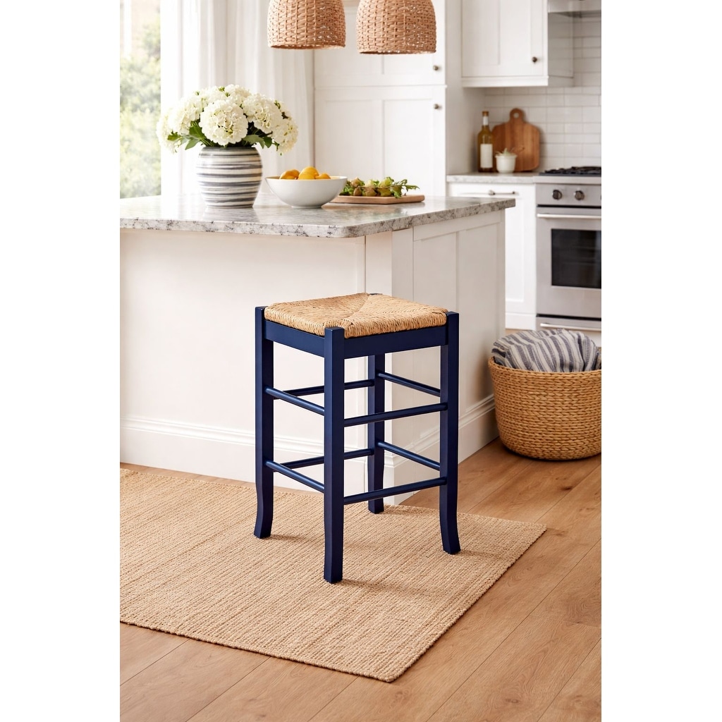 SQ Rush Backless Wood 24-inch Counter Stool