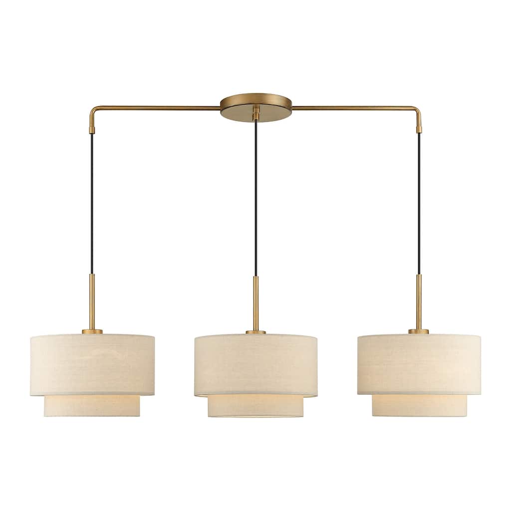 Livex Lighting 58893 Bellingham 3 Light 49" Wide Linear Pendant