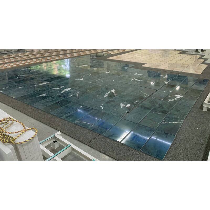 Roomfitters Natural Marble Tile for Wall and Floor, Polished Genuine Stone, 12x24 Marble Tile, 4-Piece Boxe, Green