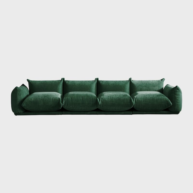 4-Seats Modular Sectional Sofa Chenille Fabric Sofa