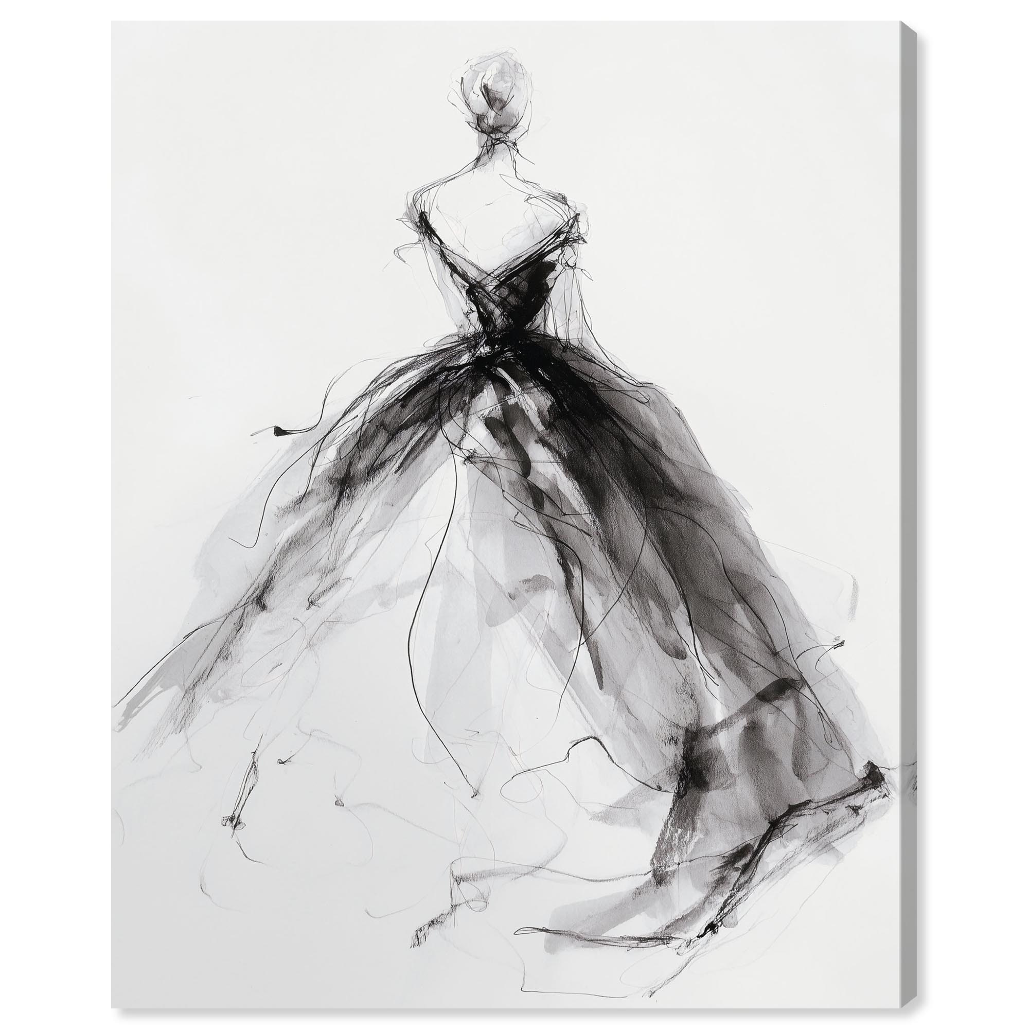 Ball Gown I Fashion Art Canvas Print by Art Remedy