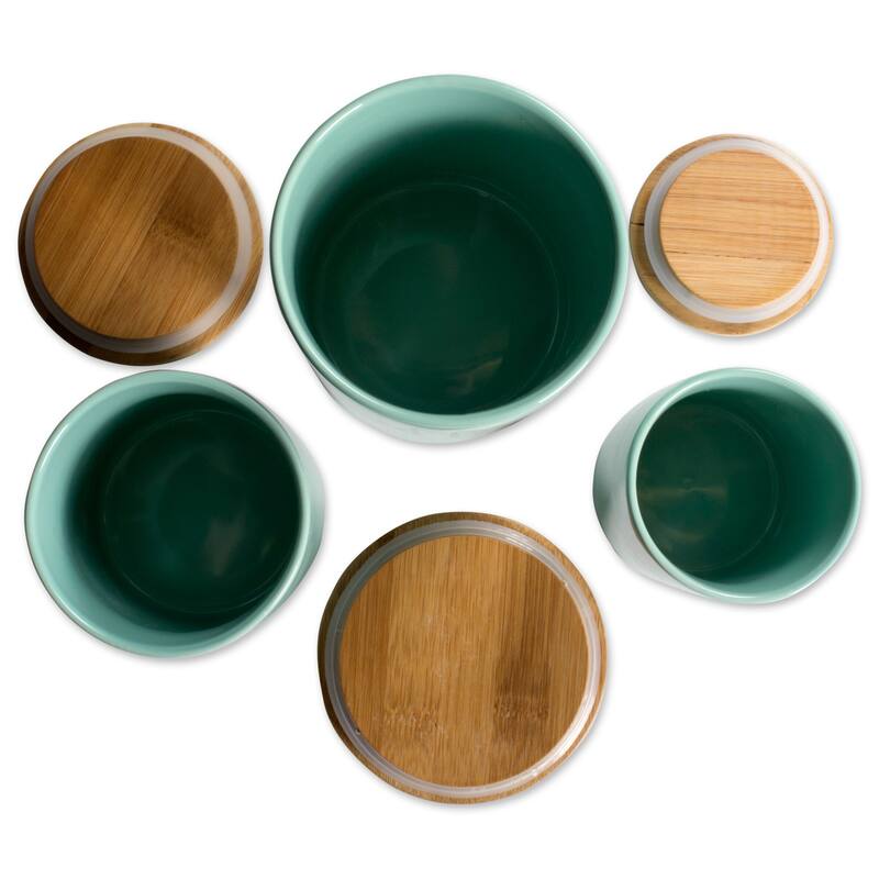DII Coffee/Sugar/Tea Ceramic Canister (Set of 3)