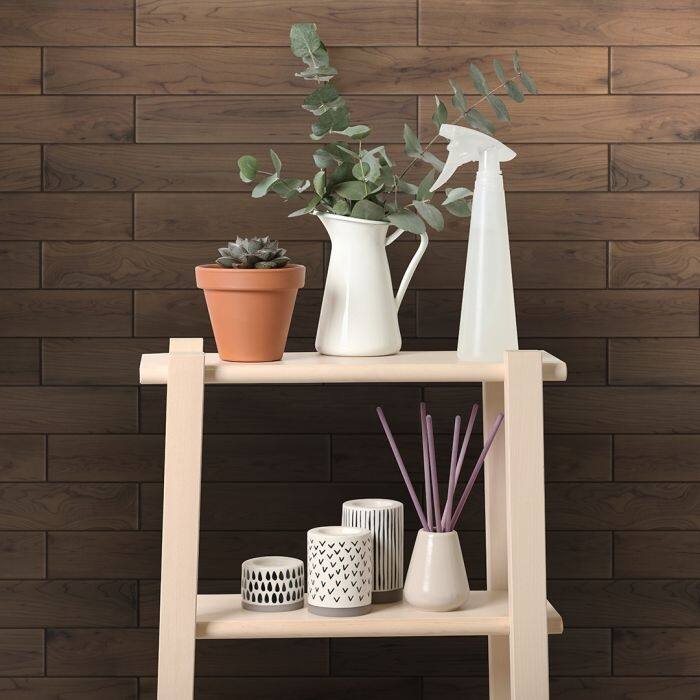 Peel and Stick Backsplash Tile - Smart Tiles Norway Walnut - Kitchen and Bathroom Stick on Tiles