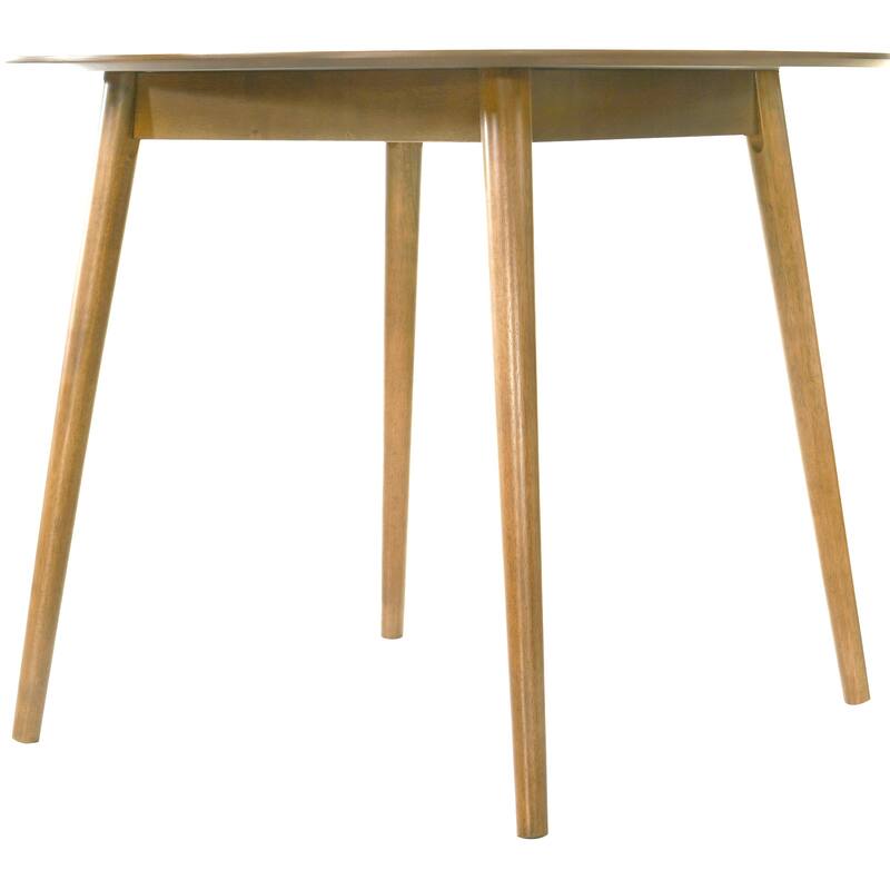 Bennet 5-Piece Pub Wood Dining Set with Walnut Finished Top Table and Faux Leather Counter Height Bar Stools