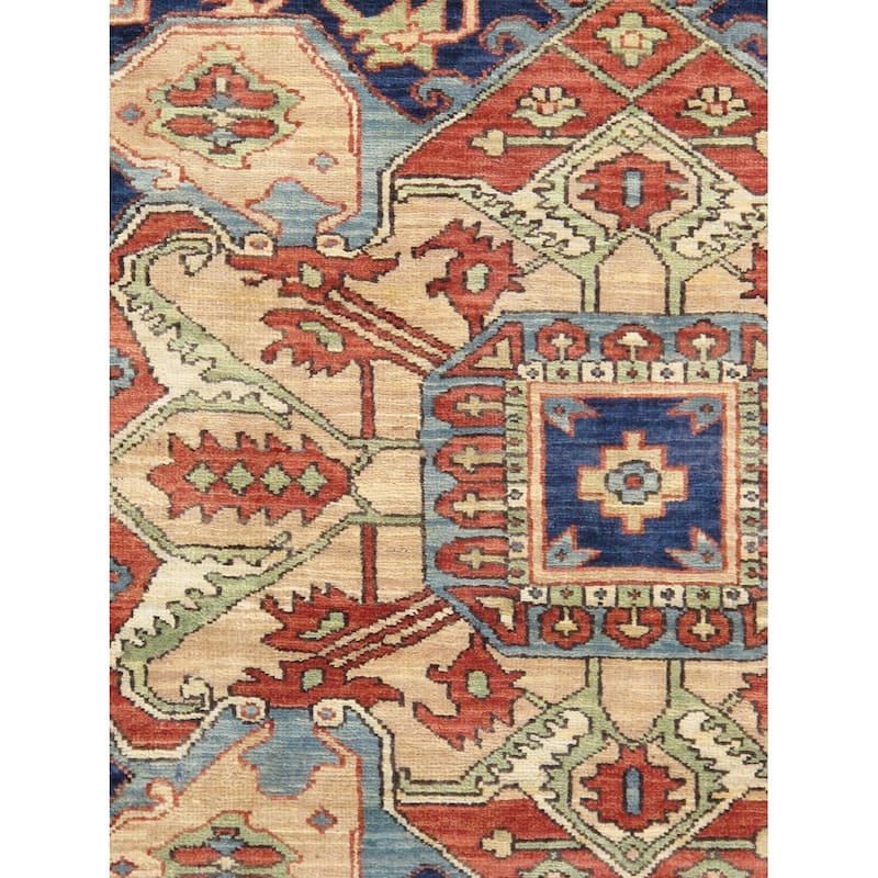 Pasargad Home Serapi Hand-Knotted Wool Area Rug