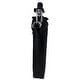 preview thumbnail 4 of 4, Lighted Vampire in Robe and Top Hat with Sound Hanging Halloween Decoration - 6'