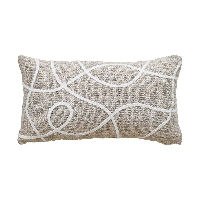 Vibhsa Linden Street Embroidered Decorative Pillow, 14" x 24"