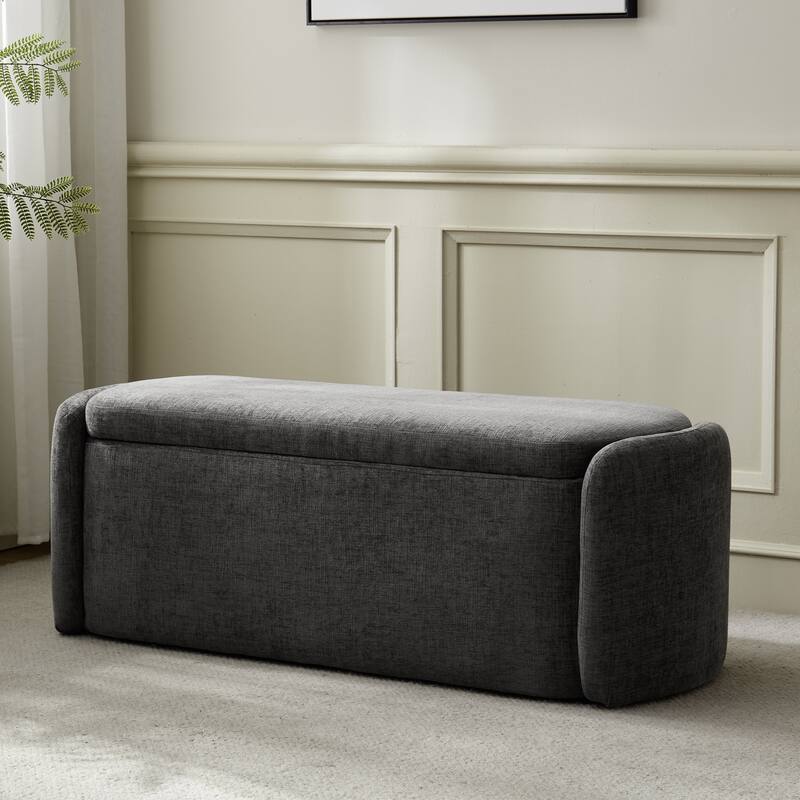 Bedroom Bench Storage Bench with Arms Ottoman entryway bench with storage End of Bed Bench, Entryway Bench