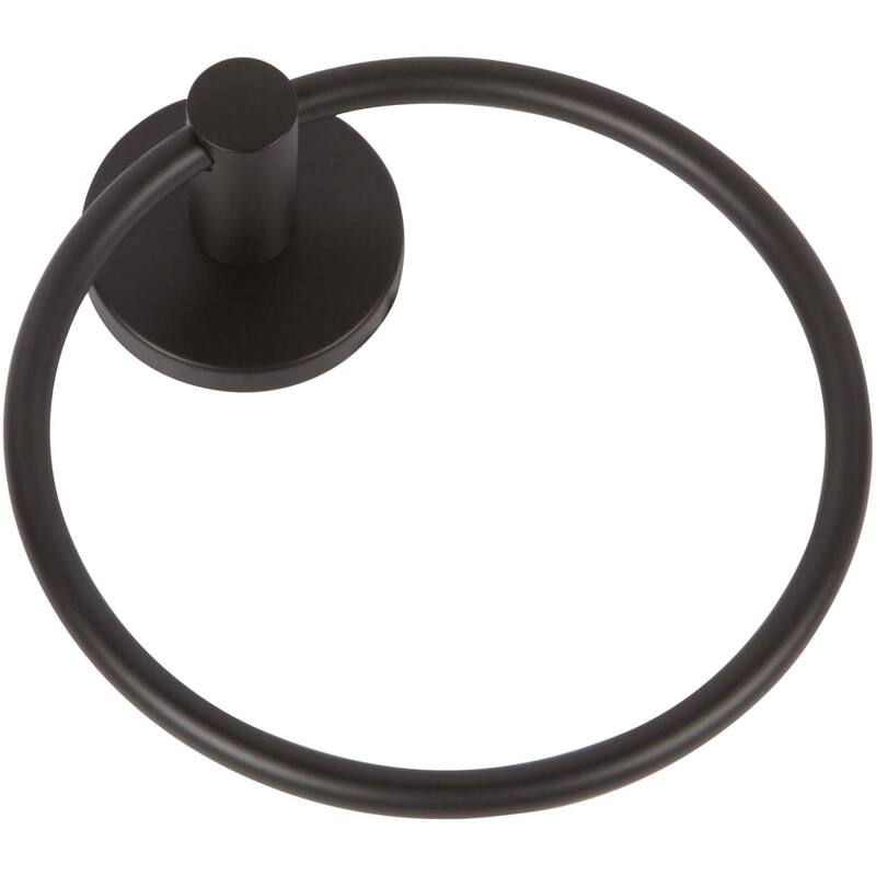 Delaney 6" Towel Ring from the 900 Series - Black