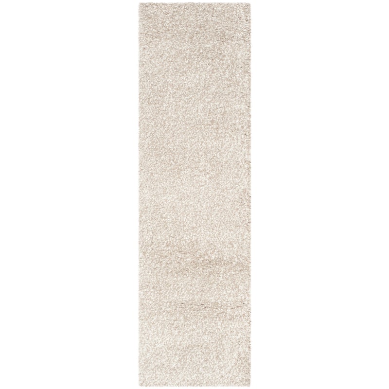 SAFAVIEH New Betsey Shag Ruslana 1.2-inch Thick Rug - 2'3" x 8' Runner - Beige