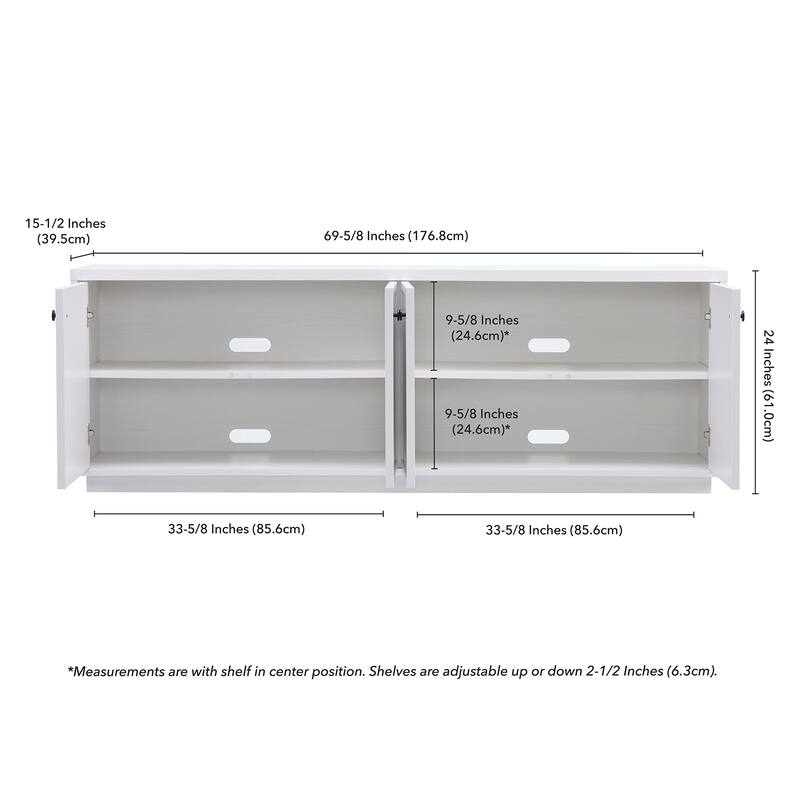 Ormond Rectangular TV Stand for TV's up to 75" - 69.63" Wide