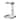 White Portable Baby Shower Standing Support with Adjustable Height and Armrest - 15.75”L x 19.69”W x 18.5”-22.83”H