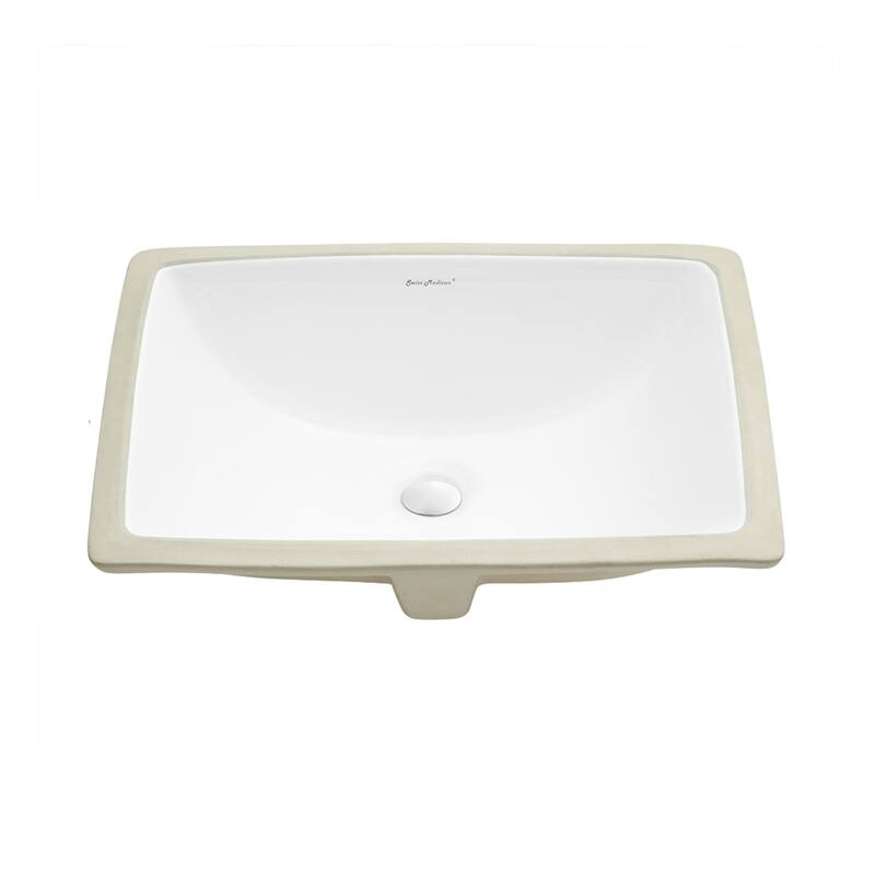 Nantes 18.5 Rectangular Under-Mount Bathroom Sink - 18.5" x 14" 8"