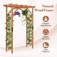 preview thumbnail 6 of 8, Costway Premium Outdoor Wooden Fir Arbor Arch Pergola Trellis Wood