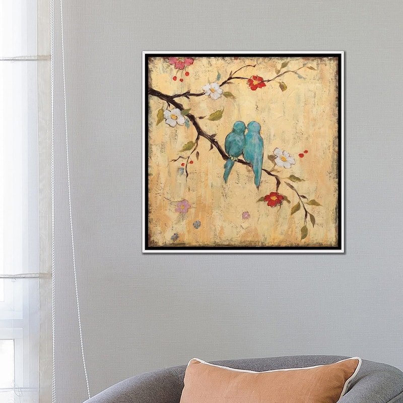 iCanvas "Love Birds II" by Katy Frances Framed Canvas Print