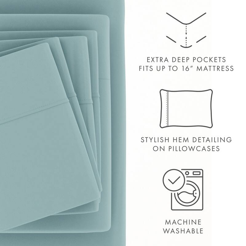 Soft Essentials Ultra-soft Deep Pocket 6-piece Microfiber Sheet Set