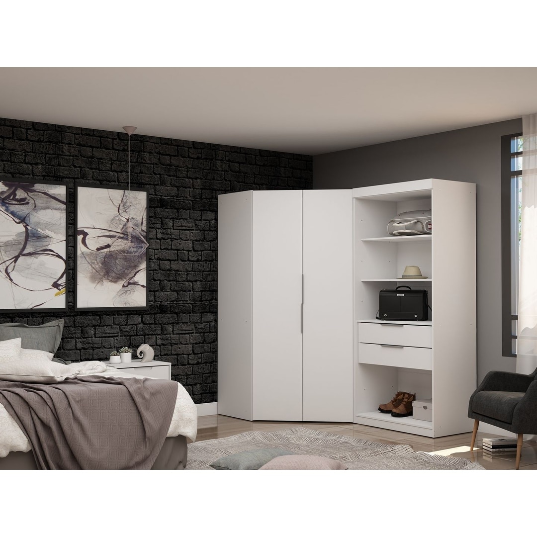 Manhattan Comfort Mulberry 6-Piece Wardrobe Closet