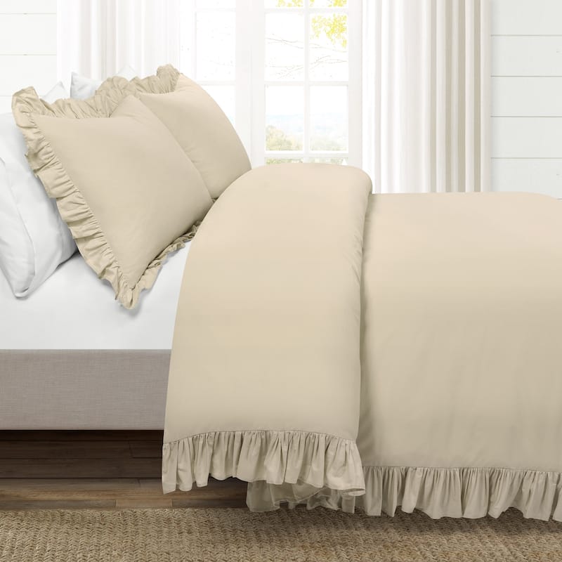 Lush Decor Reyna 3 Piece Cotton Duvet Set