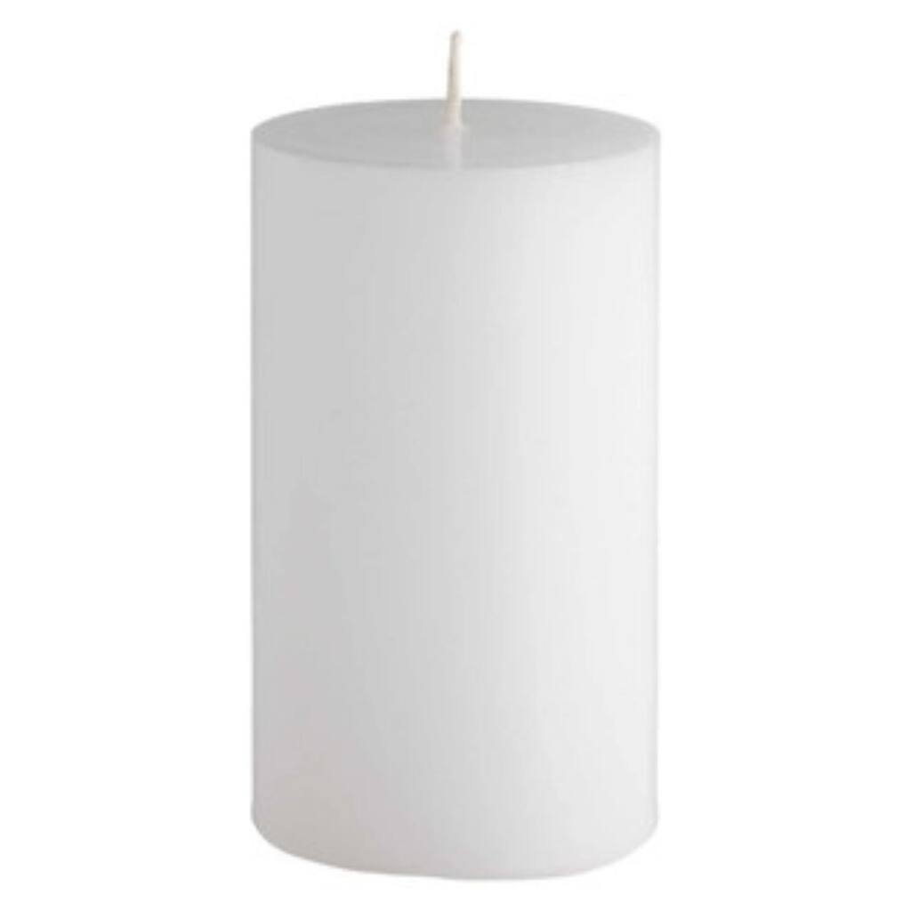 3.75" White Kosher Soy Wax Pillar Candle