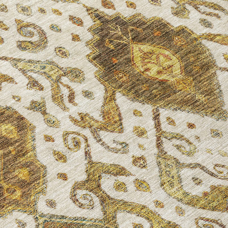 Machine Washable Indoor/ Outdoor Traditional Venetian Chantille Rug