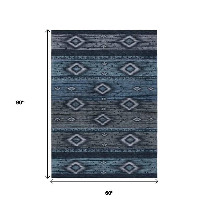 HomeRoots Tribal Transitional Rectangle Outdoor Rug