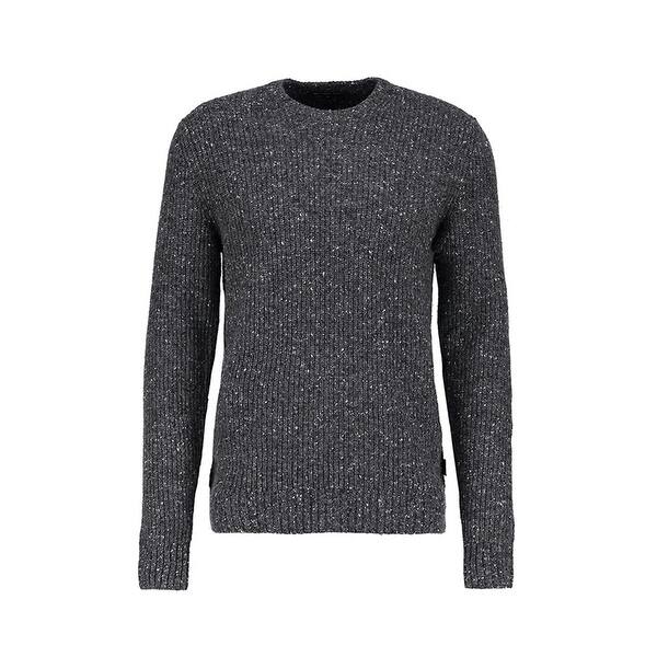 Michael Kors Mens Speckled Pullover Sweater, Grey, Large Overstock -