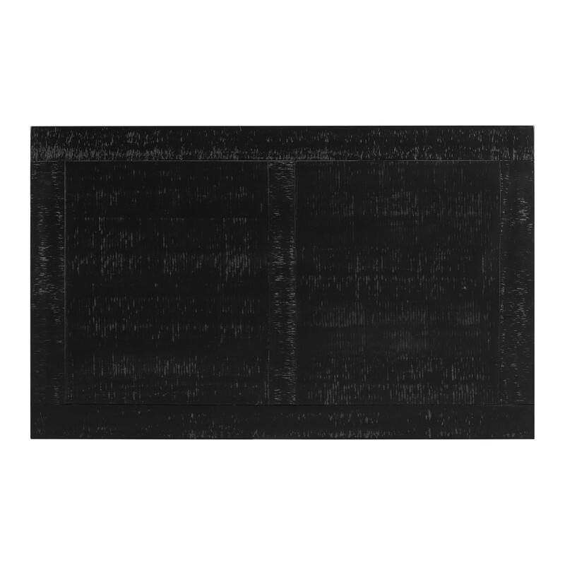 Vintage 45.2" Solid Wood Coffee Table with Open Shelf