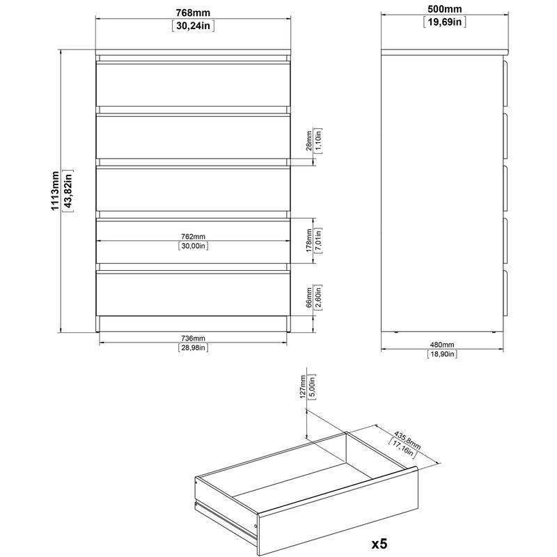 Porch & Den McKellingon 5-drawer Chest