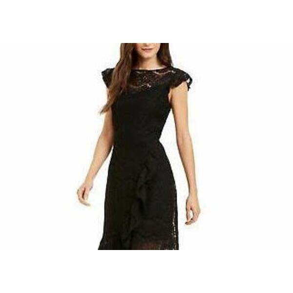 wrap plus size dresses Unique Vintage Plus Size Black Butterfly Print Wrap Midi Dress main image 1