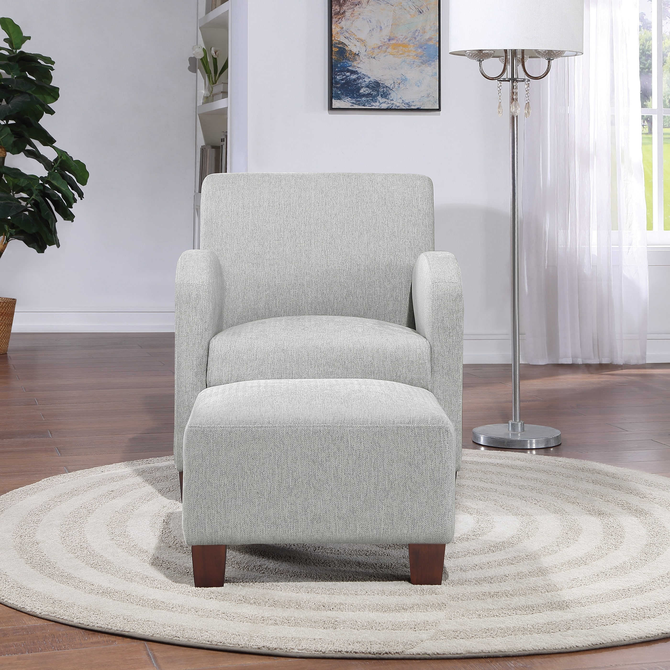 Aiden chair online grey check