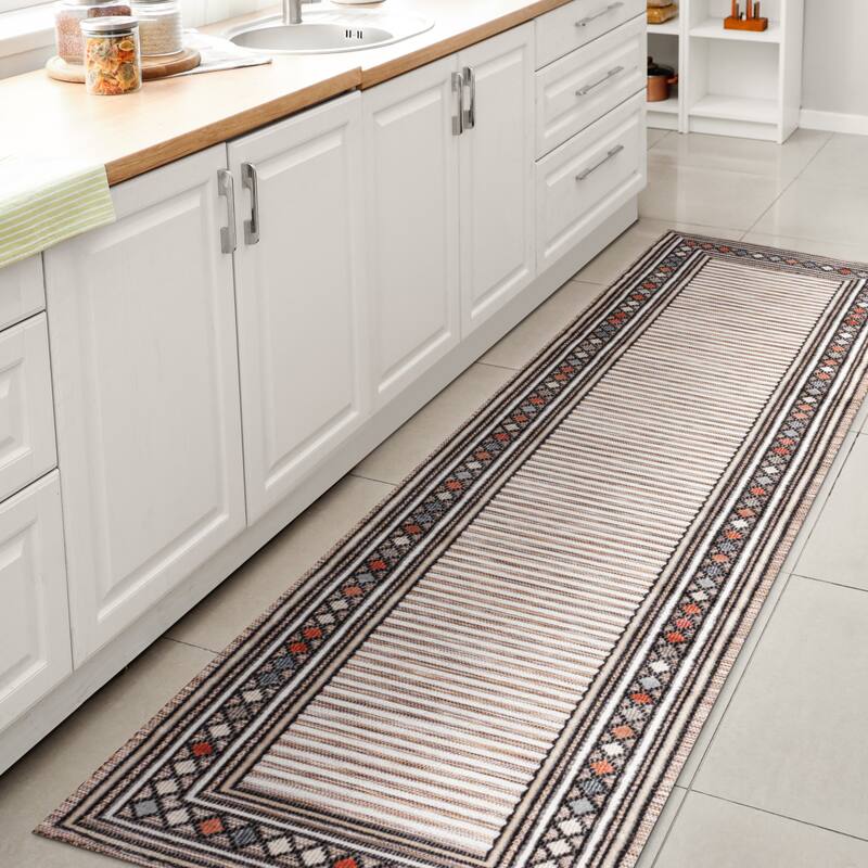 JONATHAN Y Star Abstract Swirl Area Rug