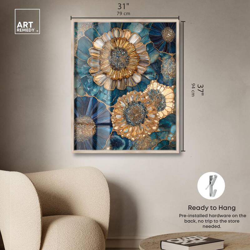 Opulent Geode I Shadowbox by Art Remedy